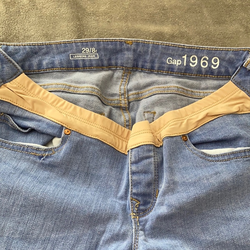 GAP light blue denim maternity jeans